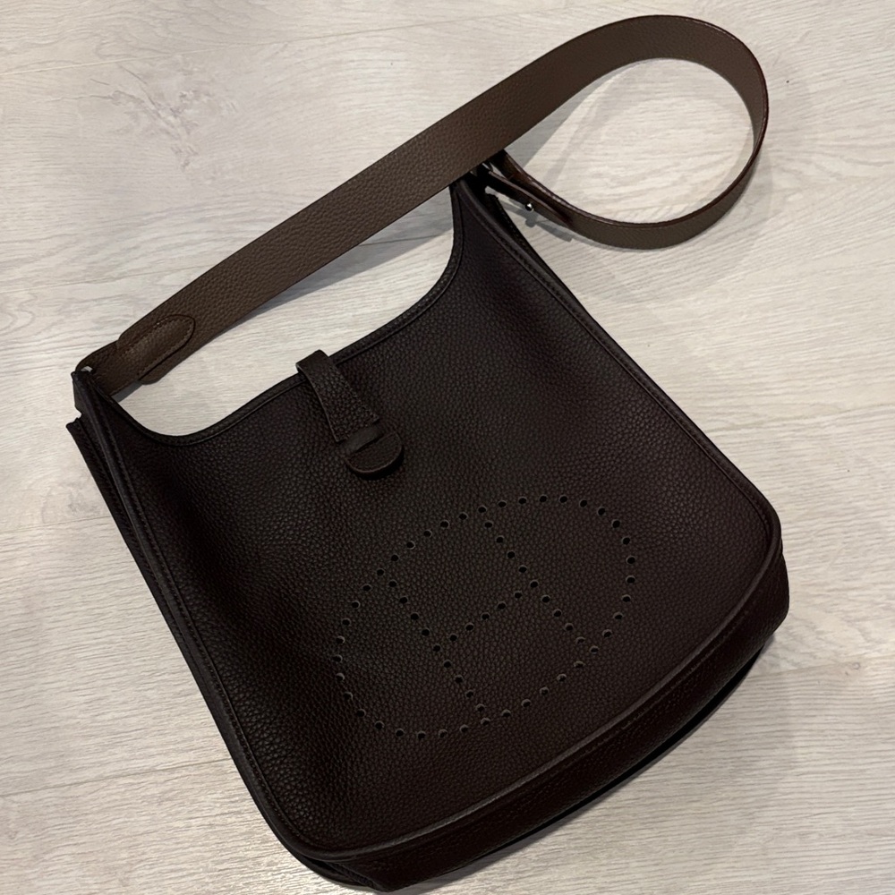 Evelyne Brown Leather Bag
